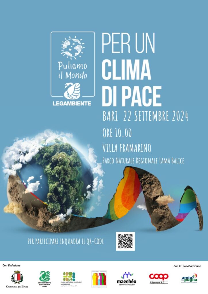 Per un clima di pace, puliamo il mondo